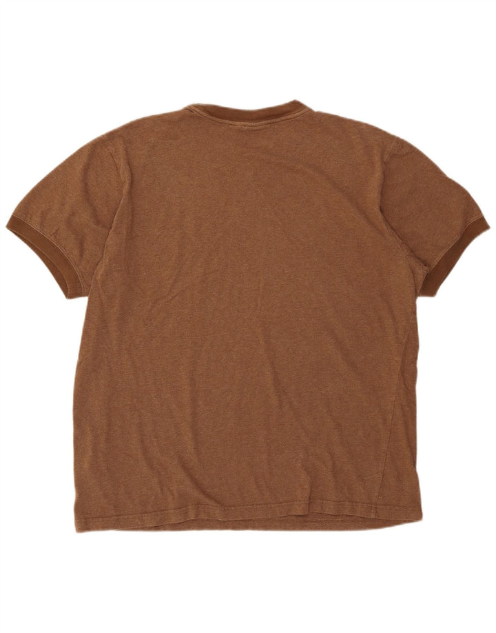 Puma T-shirt graphique coupe classique pour homme, grand, marron, coton
