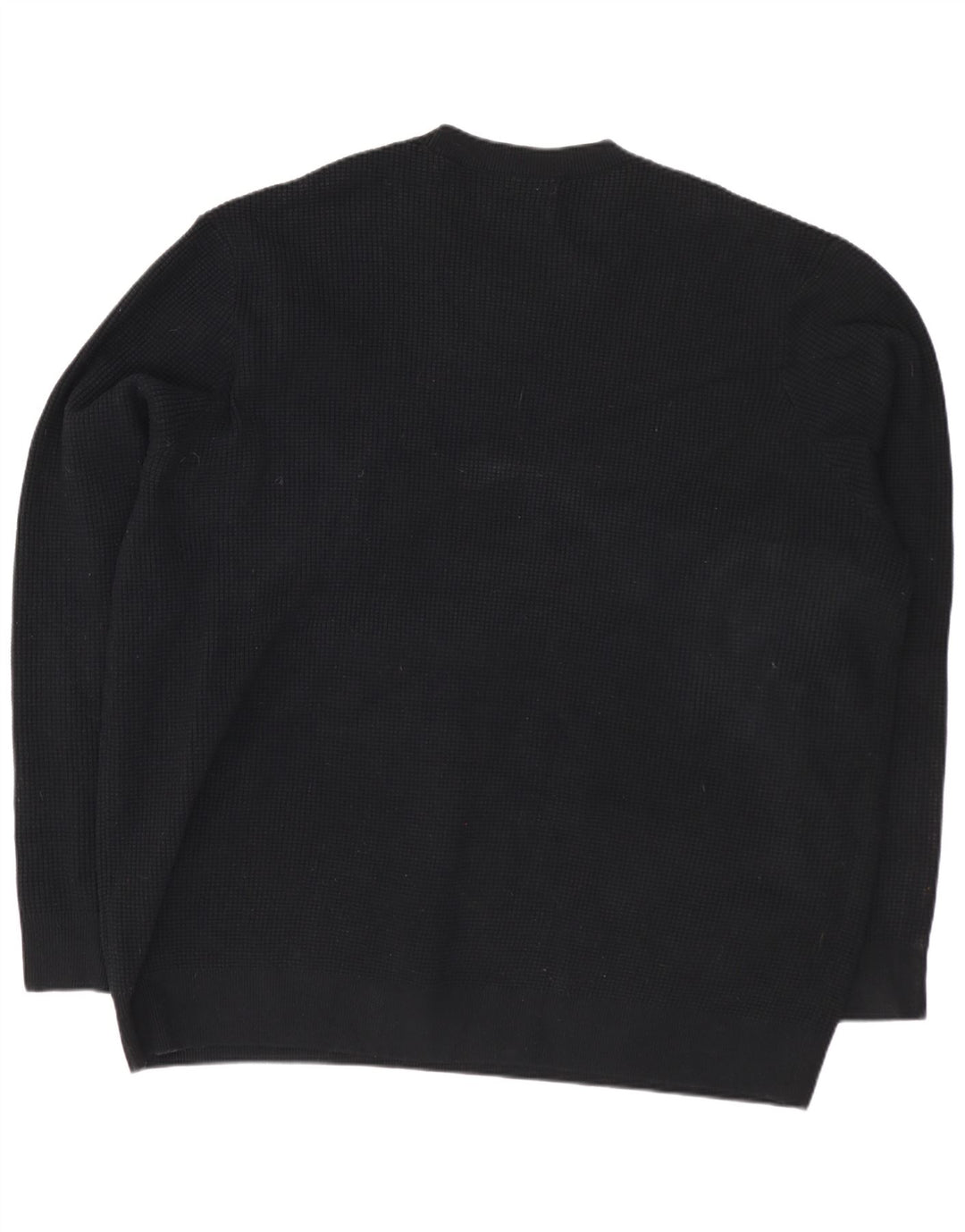 Marks & Spencer Pull col rond pour homme en coton noir 3XL