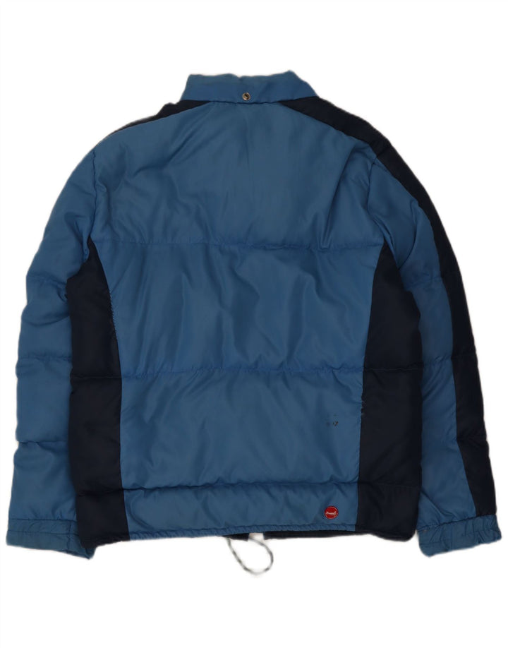 Brunik Veste matelassée pour homme UK 40 Large Bleu Colorblock