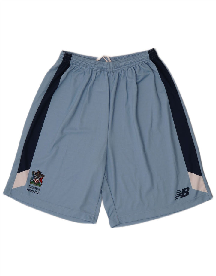 New Balance Short de sport pour homme Small Bleu Colorblock Polyester