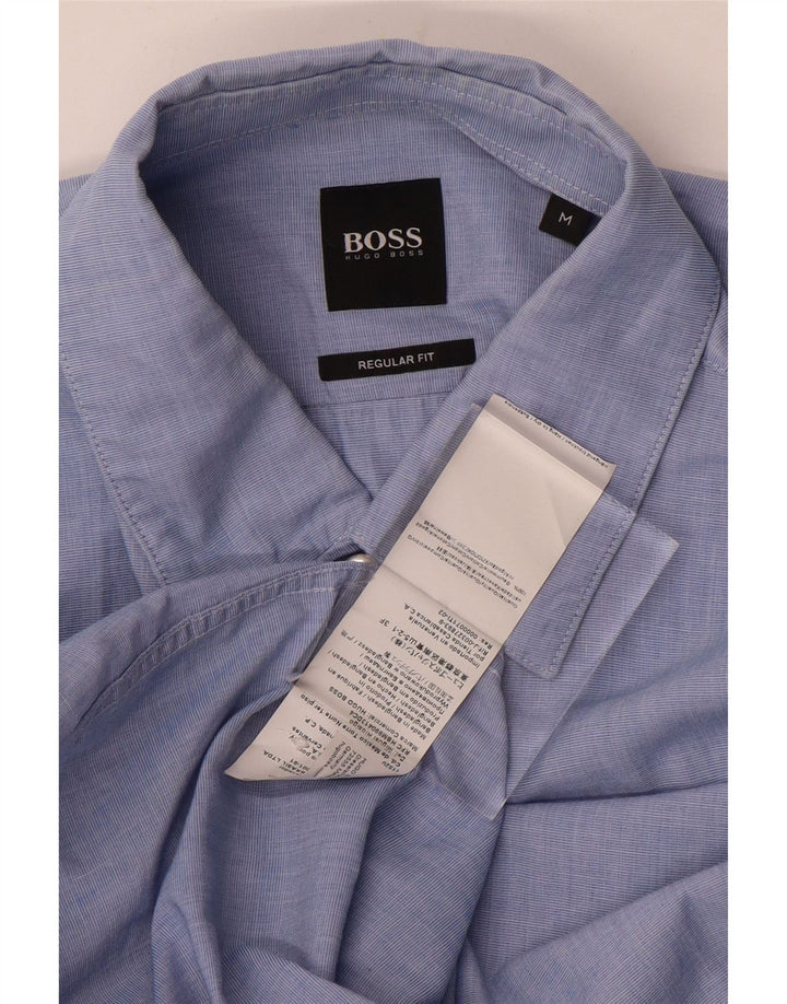 Hugo Boss Chemise Regular Fit Bleu Moyen Coton