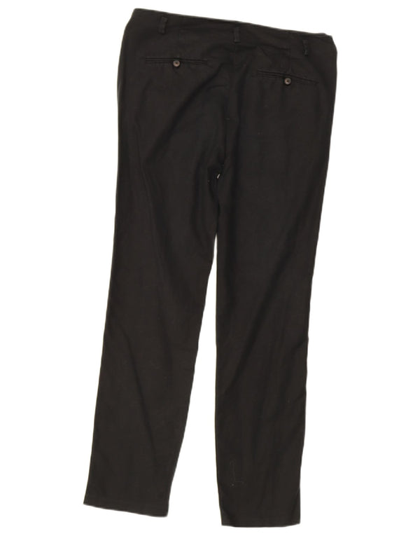 Zara Womens Slim Chino Trousers EU 36 XS W26 L27 Black