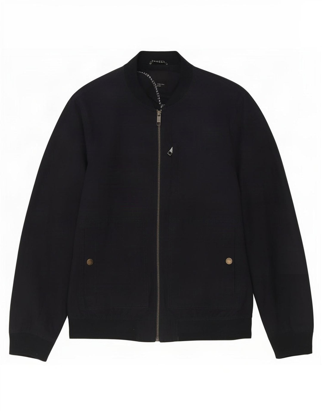 Ted Baker Veste Bomber Homme Taille 6 2XL Bleu Marine Polyester