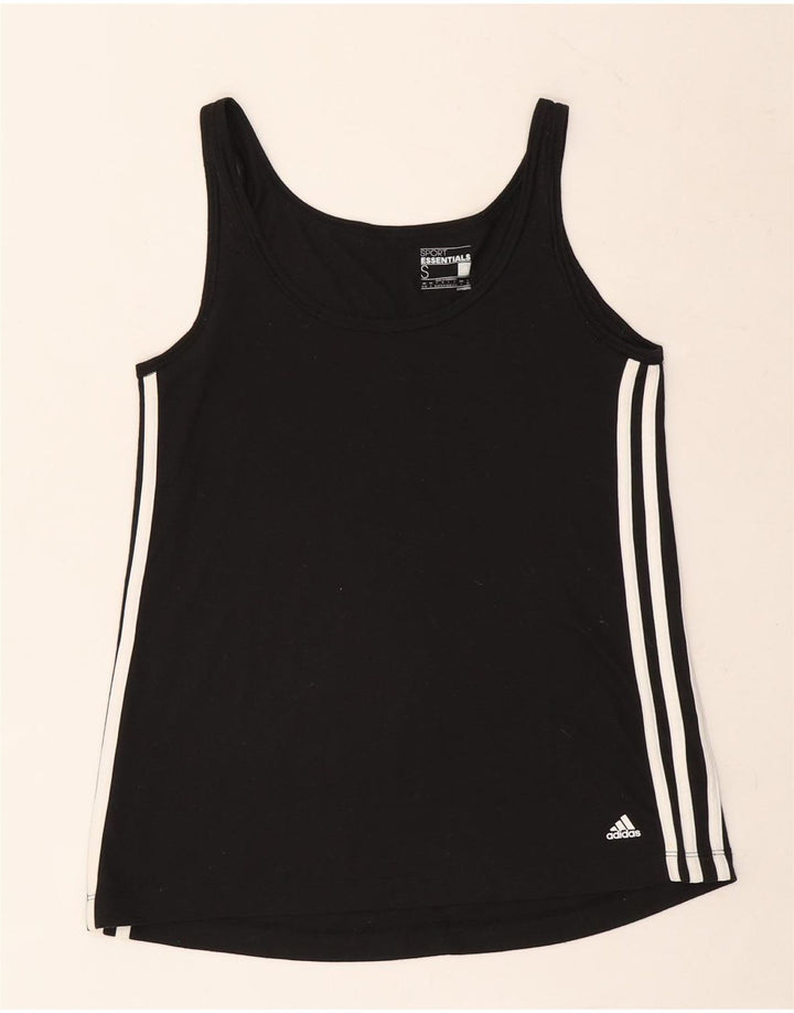 ADIDAS Femmes Climalite Débardeur UK 8/10 Petit Noir