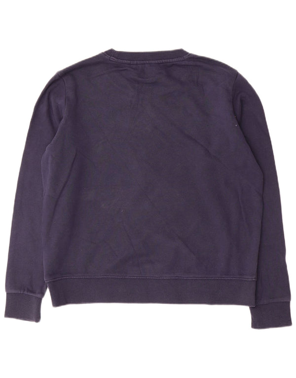 Wrangler Sweat-shirt surdimensionné pour femme UK 10 Petit coton bleu marine