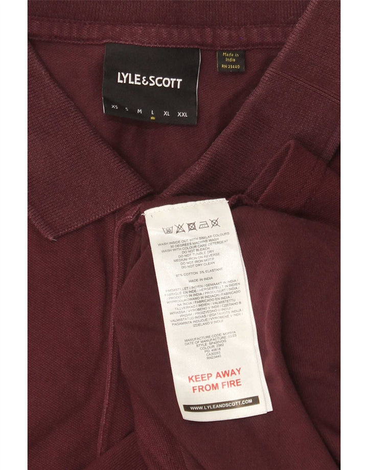 Lyle & Scott Polo Homme Grand Coton Bordeaux