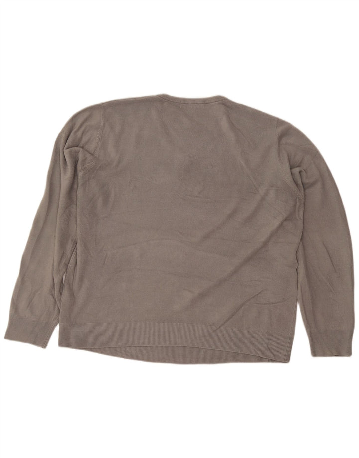 Marks & Spencer Pull col V pour homme en acrylique gris Taille L