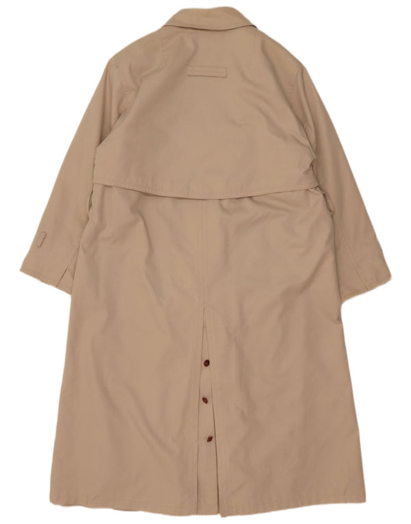 vintage Femme Pardessus UK 18 XL Beige Acrylique