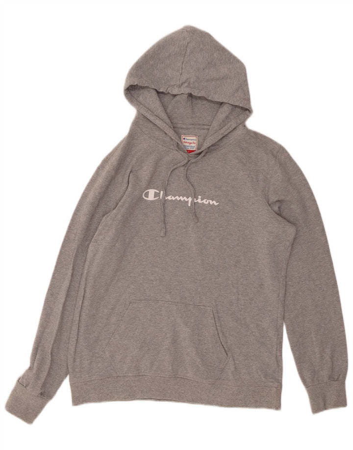 CHAMPION Pull à capuche graphique Heritage Fit pour femme UK 14 Large Gris