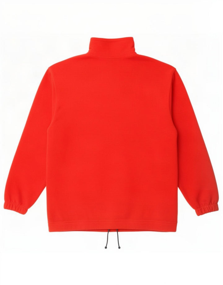 Ellesse Pull polaire à col zippé pour homme Rouge moyen