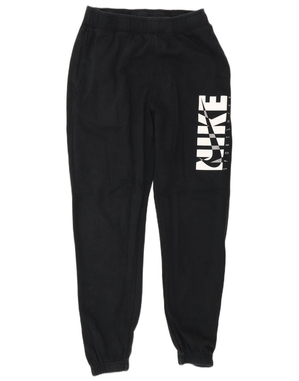 Nike Pantalon de survêtement graphique pour homme Taille S en coton noir