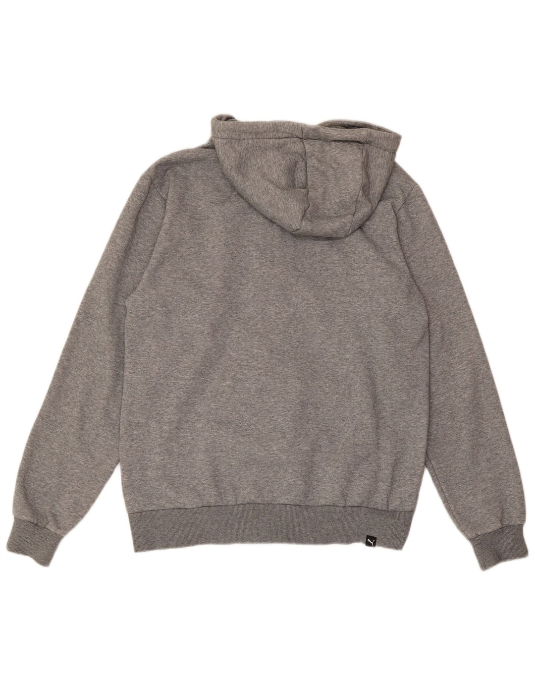 PUMA Sweat à Capuche Graphique Zippé Homme Gris Moyen Moucheté Coton