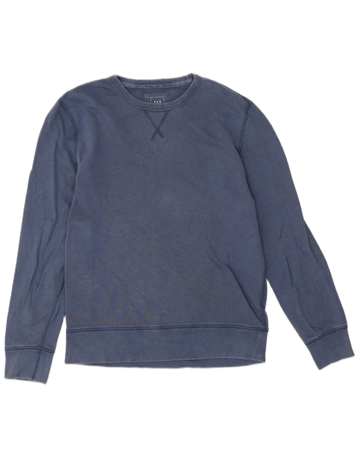 Gap Sweat-Shirt Homme Bleu Marine Moyen Coton