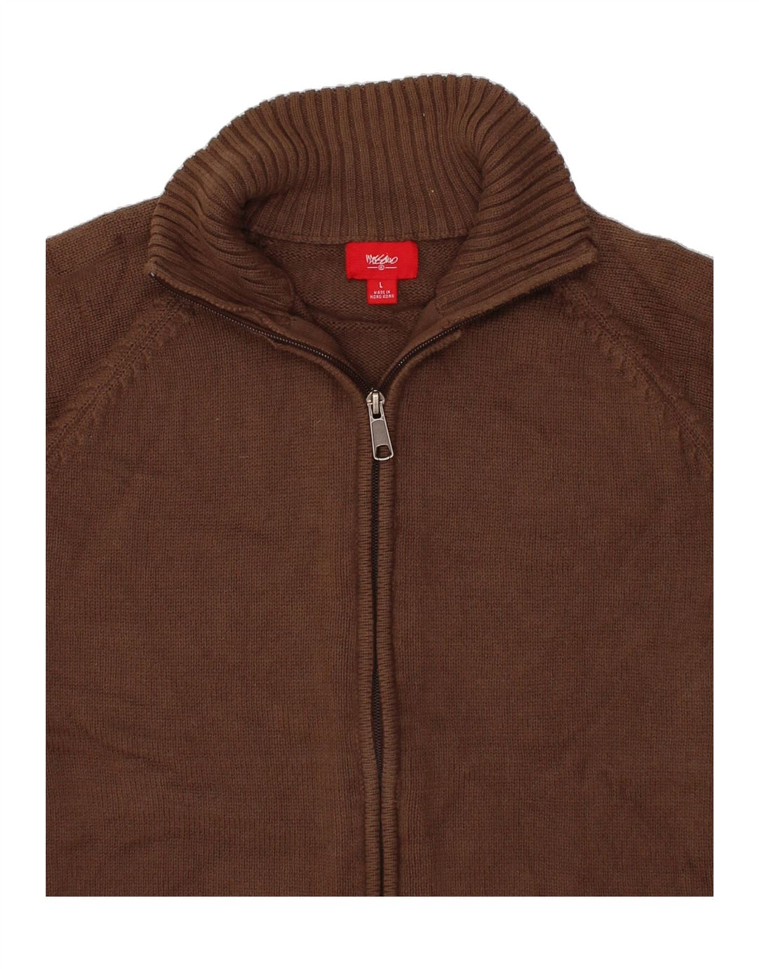 MOSSIMO Womens Cardigan Sweater UK 16 Large Brown Cotton Vintage Mossimo and Second-Hand Mossimo from Messina Hembry 
