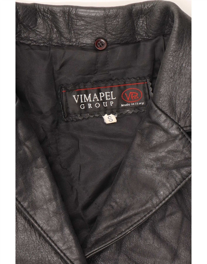 Vimapel Manteau en cuir pour femme UK 10 Petit Noir Classique