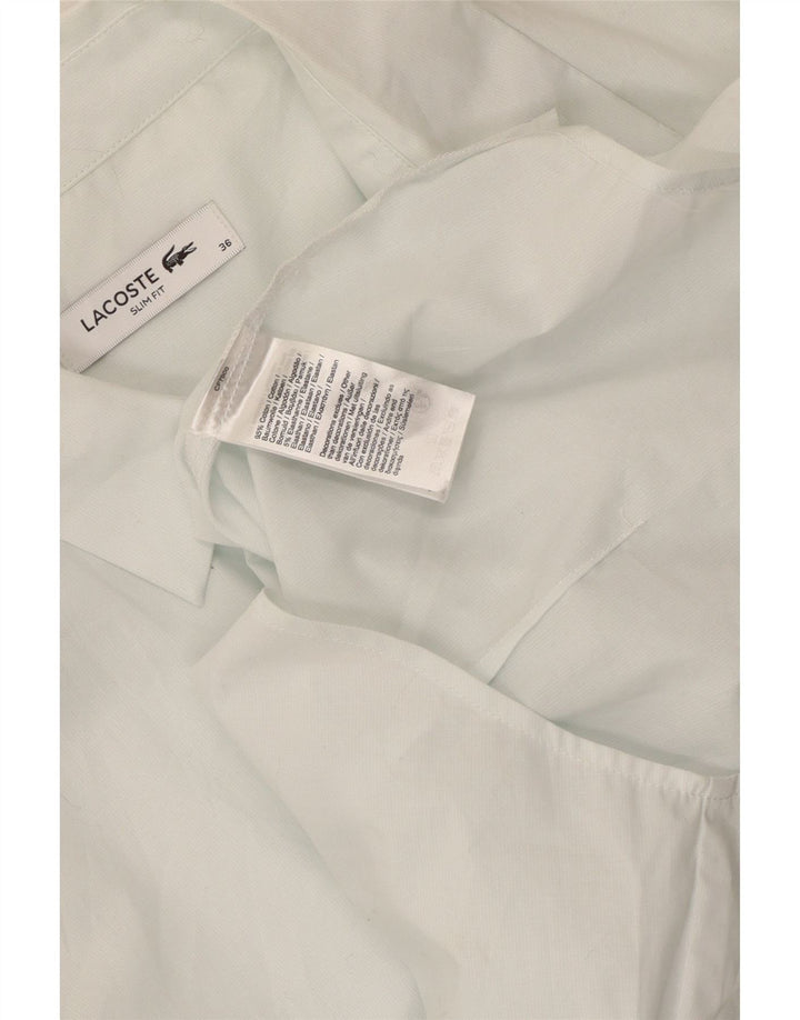 Lacoste Chemise Slim Fit Femme Taille 36 Petit Coton Vert
