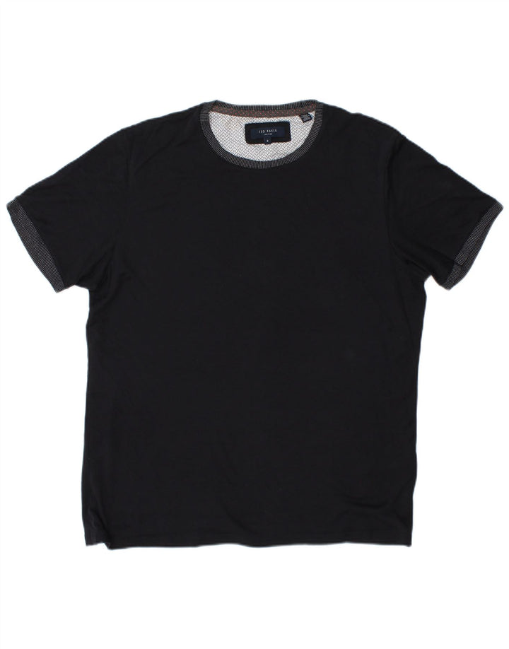 TED BAKER T-Shirt Homme Taille 3 Bleu Marine Moyen Coton