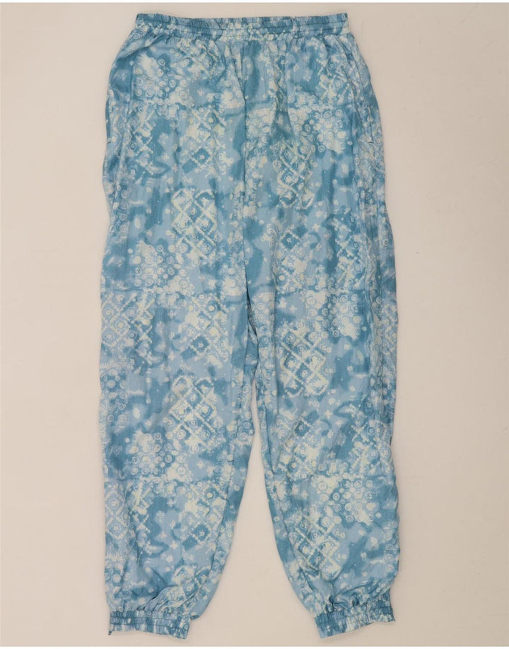 vintage Mens Full Survêtement Grand Bleu Géométrique Nylon