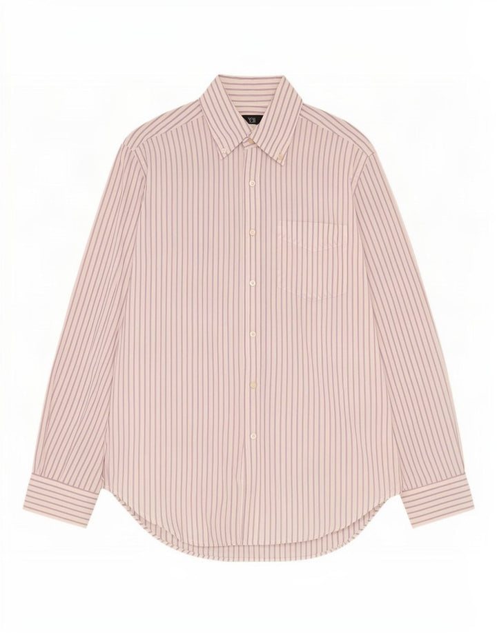 Dack's Chemise Homme Petit Coton Rayé Blanc