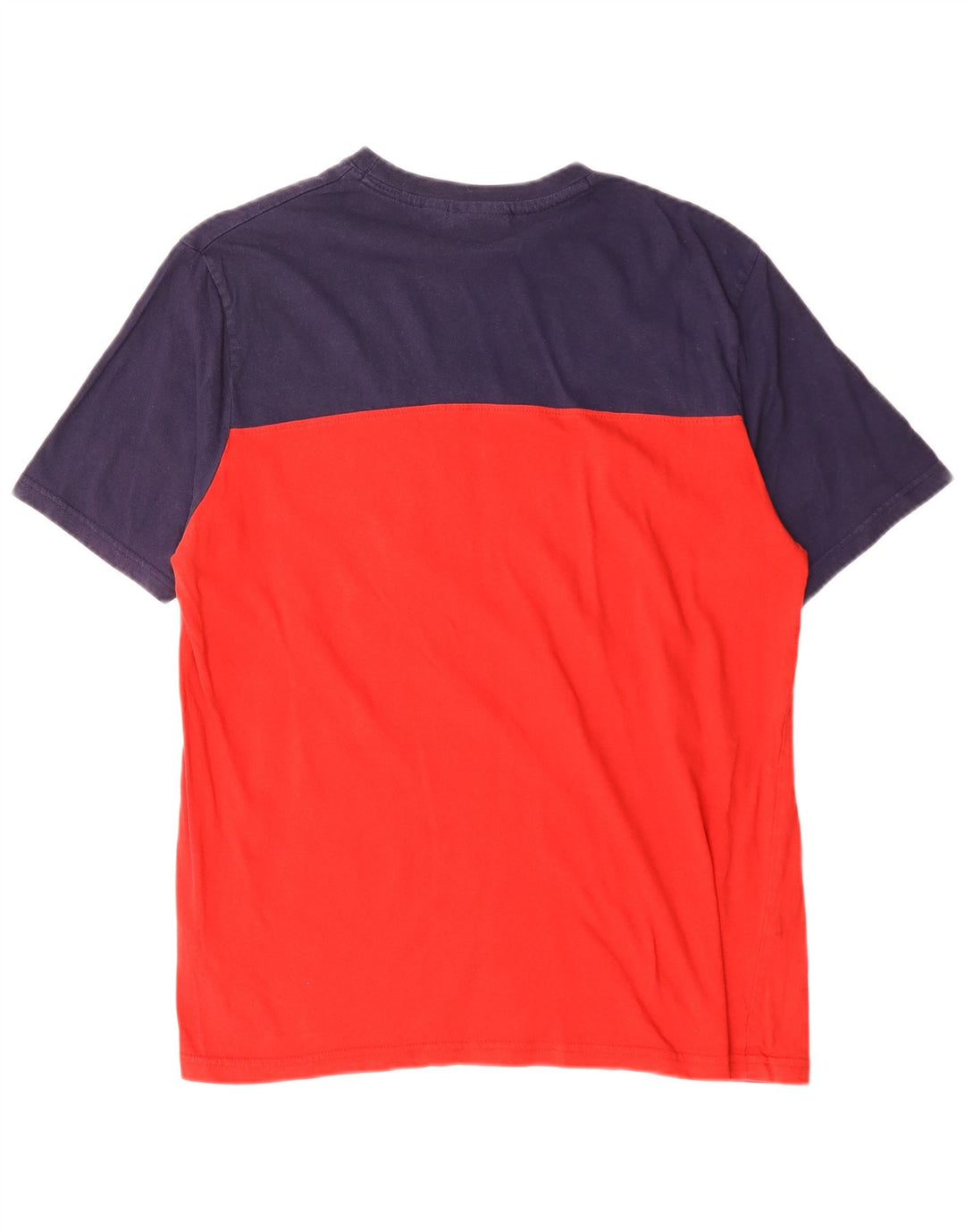 Fila T-Shirt Graphique Homme Rouge Moyen Coton Colorblock