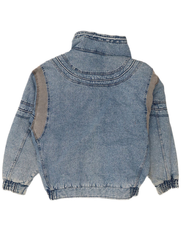 MONTANA Veste en jean surdimensionnée pour femme UK 18 XL Bleu Coton