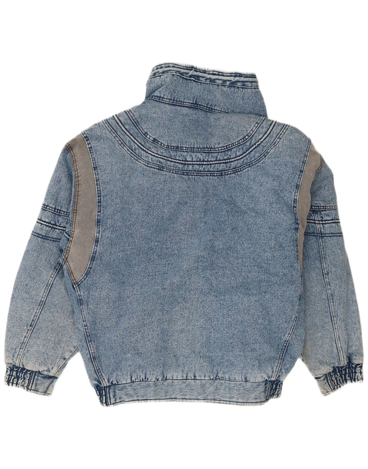 MONTANA Veste en jean surdimensionnée pour femme UK 18 XL Bleu Coton