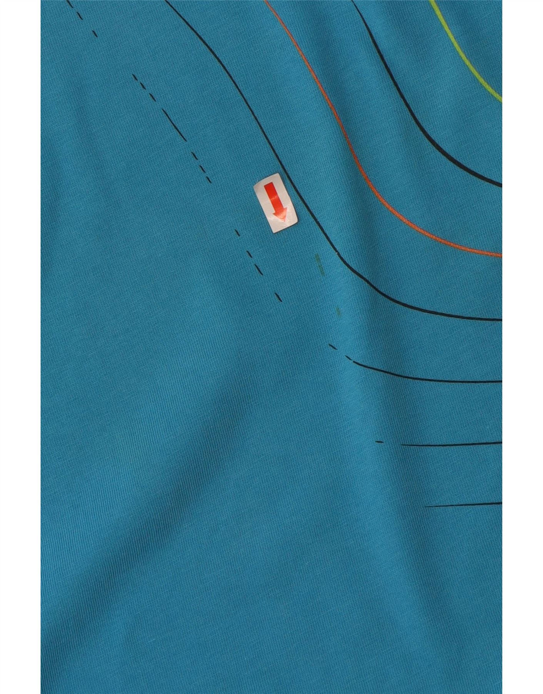 FOX T-Shirt Graphique Homme Grand Bleu Coton