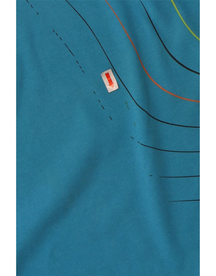 FOX T-Shirt Graphique Homme Grand Bleu Coton