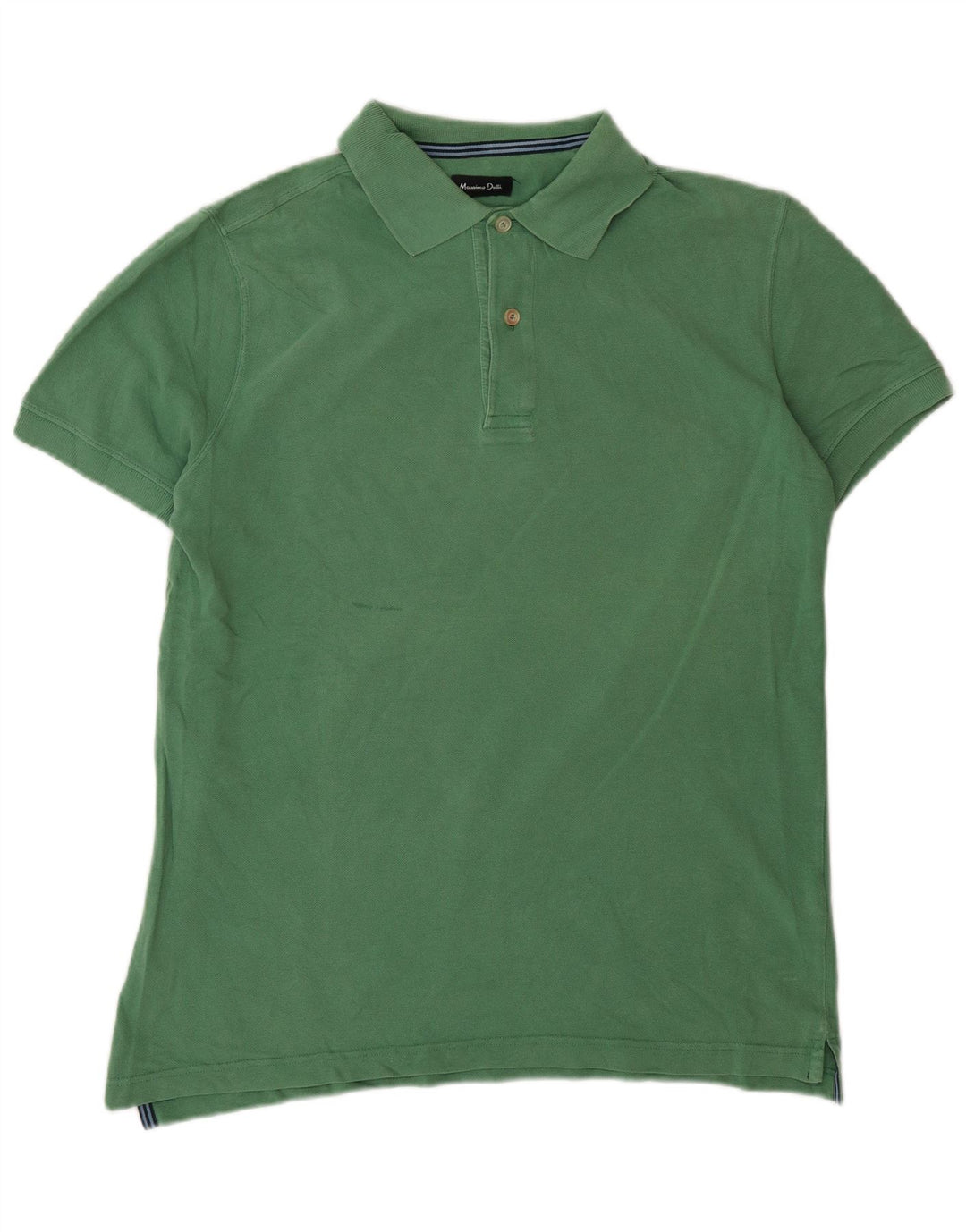 Massimo Dutti Polo Homme Vert Moyen