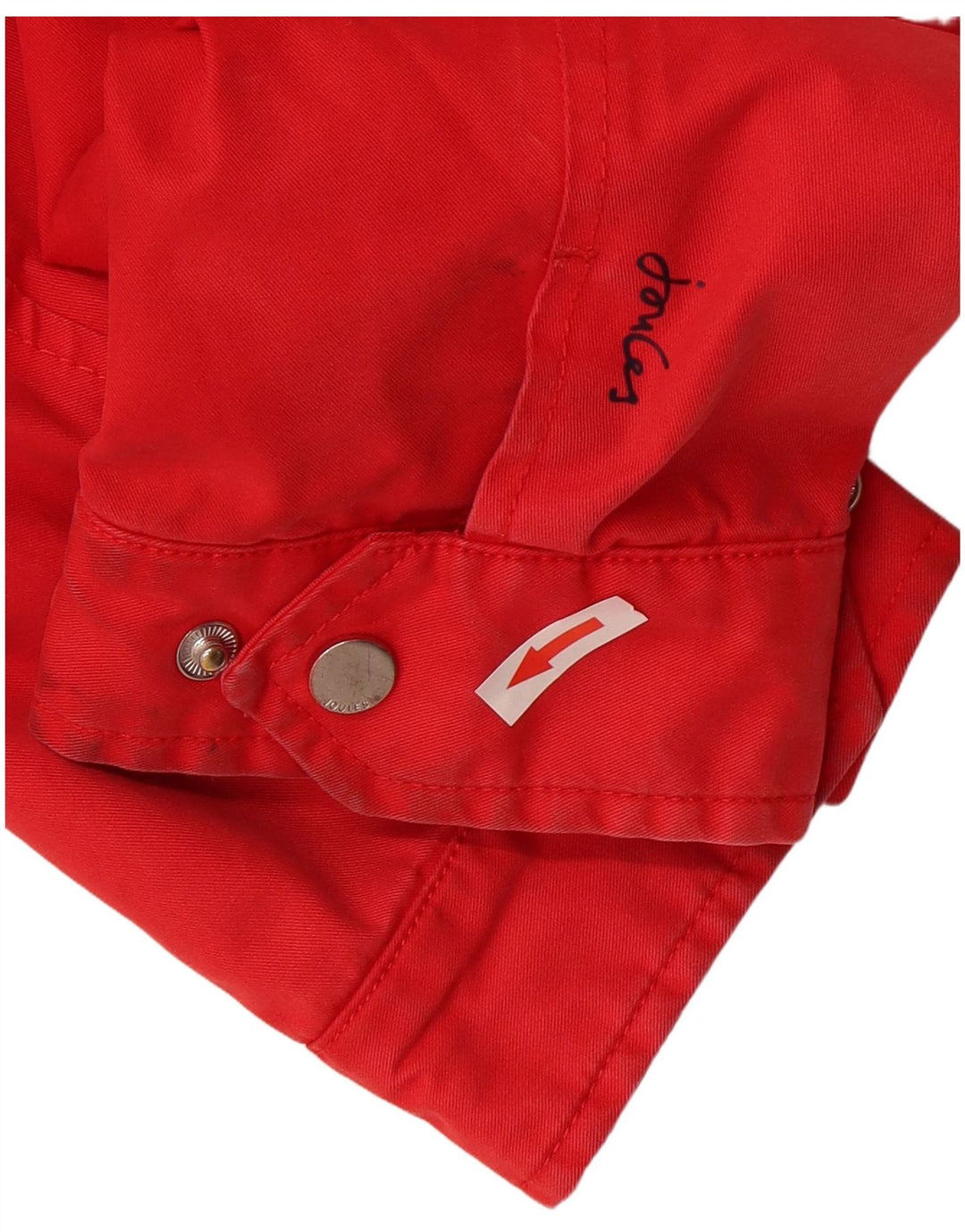 Joules Veste imperméable surdimensionnée pour femme UK 16 Large Rouge Polyester