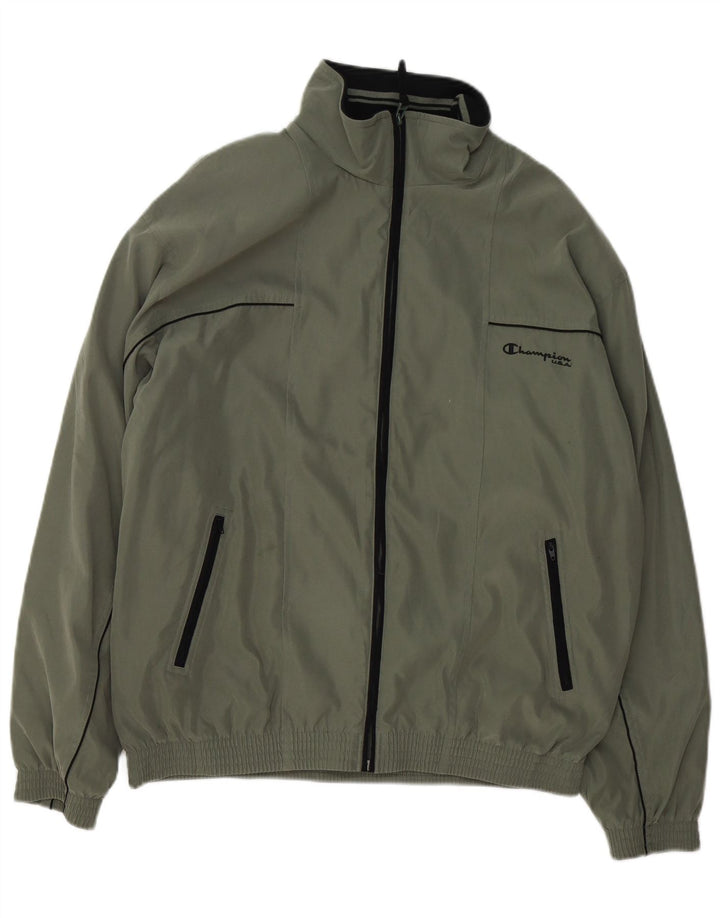 Champion Veste Bomber Homme UK 42 XL Vert Polyester