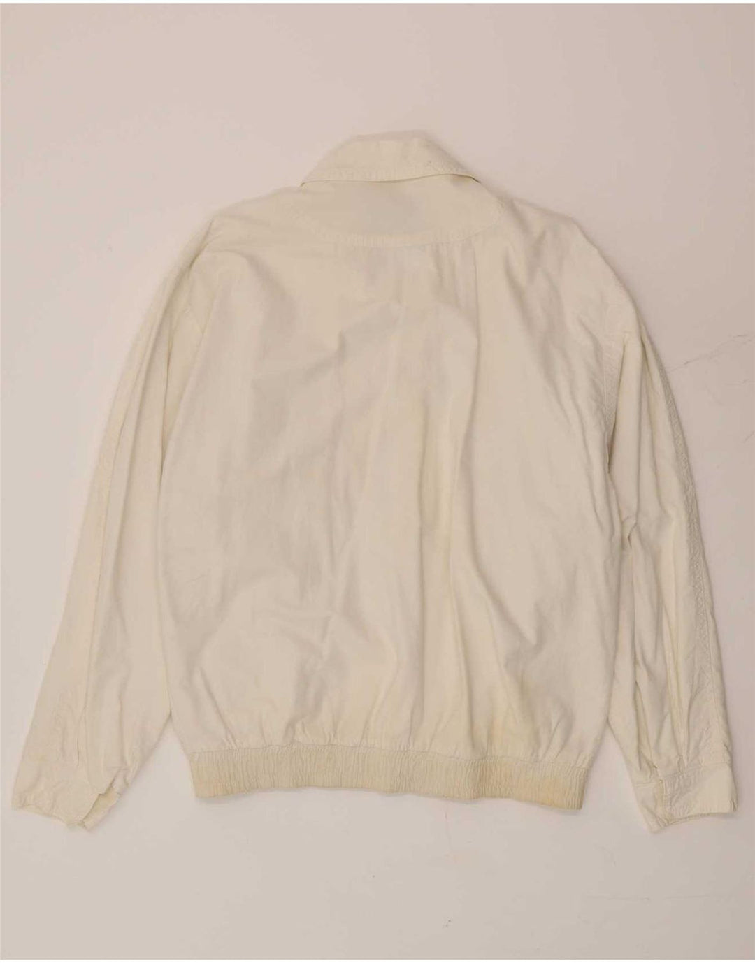 vintage Mens Bomber Jacket UK 36 Petit Blanc