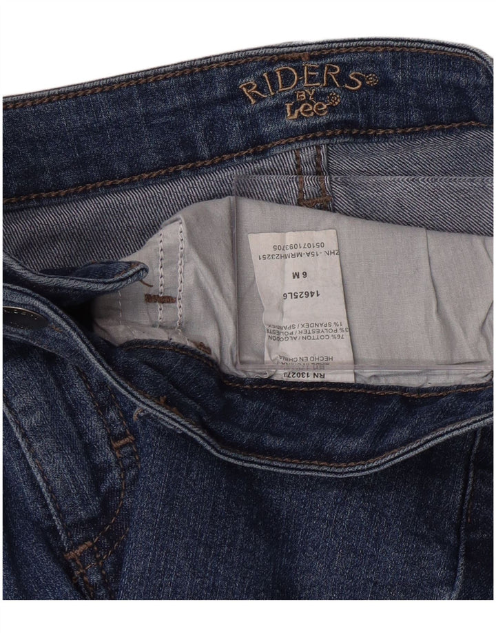 LEE Short en jean Riders pour femme US 6 Medium W28 Bleu Coton