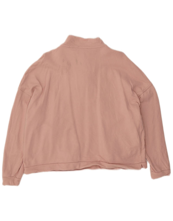 PHASE EIGHT Sweat-shirt surdimensionné à col zippé pour femme UK 12 Rose moyen