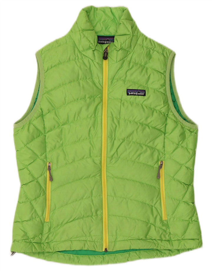 Patagonia Gilet rembourré pour femme UK 10 Small Vert Polyester