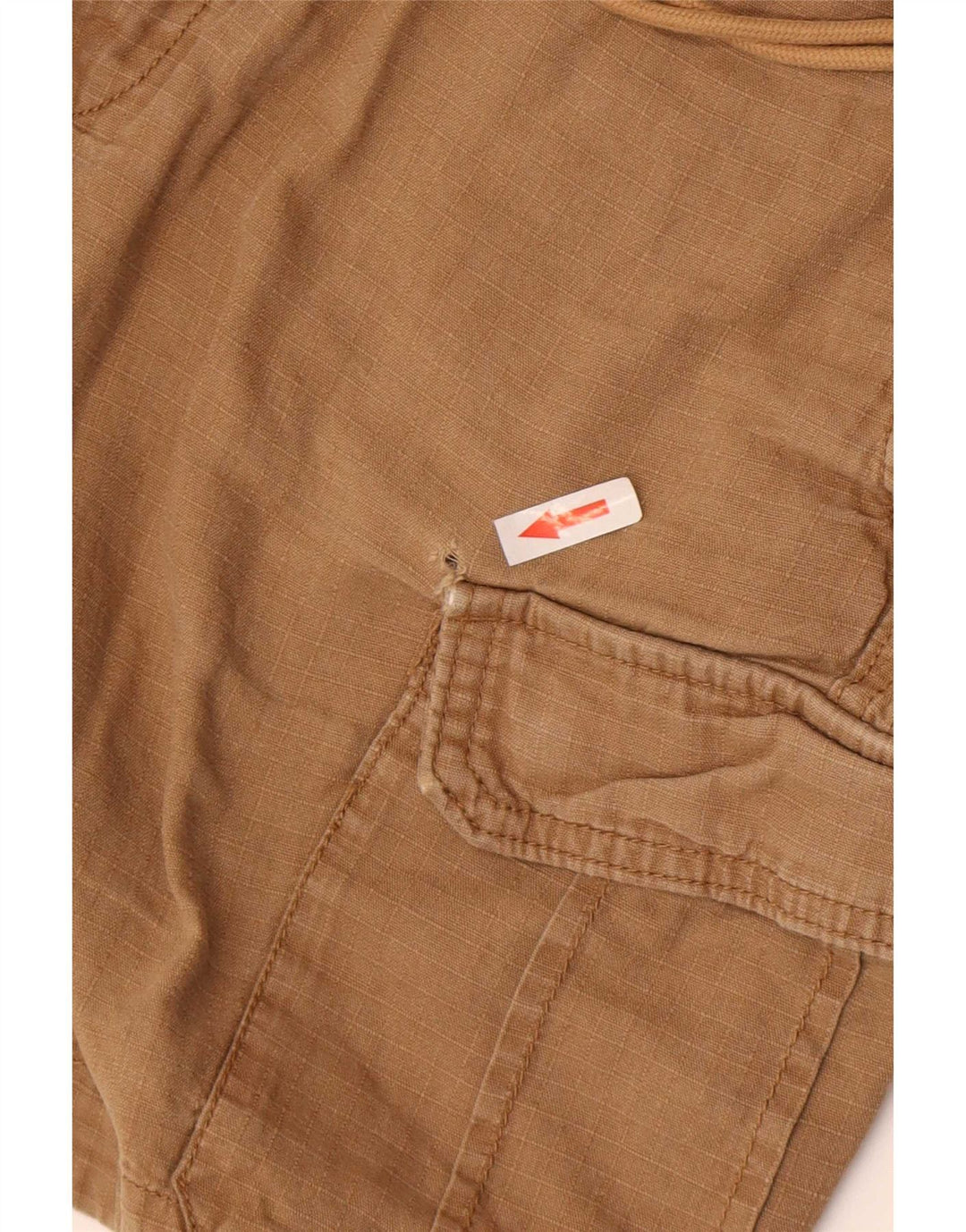 Abercrombie & Fitch Short cargo pour homme Medium W32 Lin marron