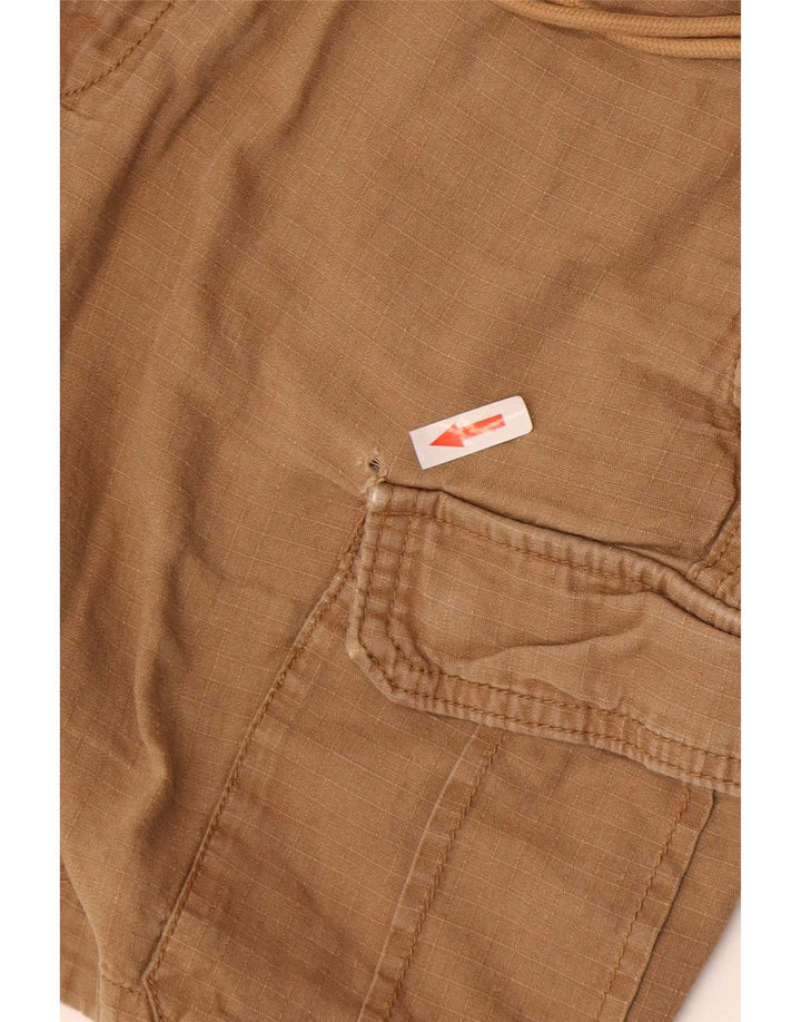Abercrombie & Fitch Short cargo pour homme Medium W32 Lin marron
