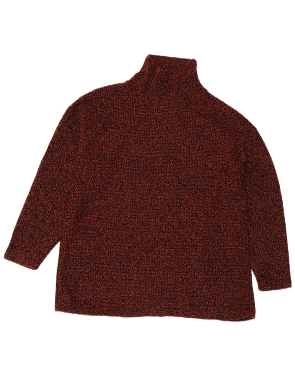 Marks & Spencer Pull col roulé pour femme UK 18 XL Marron moucheté