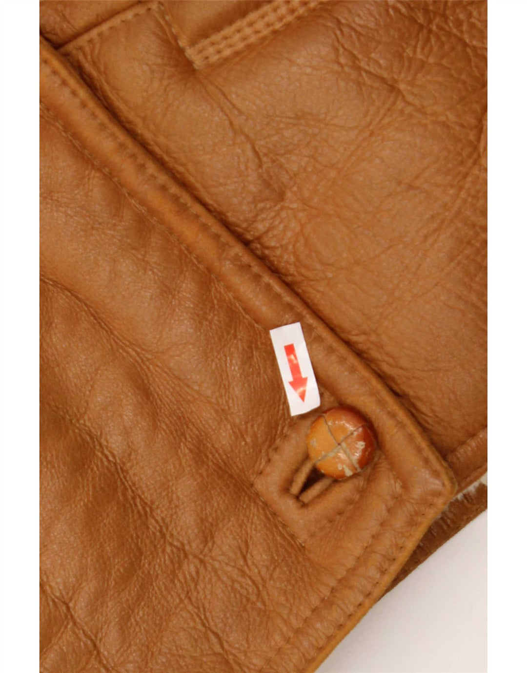 veste en peau de mouton surdimensionnée vintage pour femmes IT 42 Brun moyen