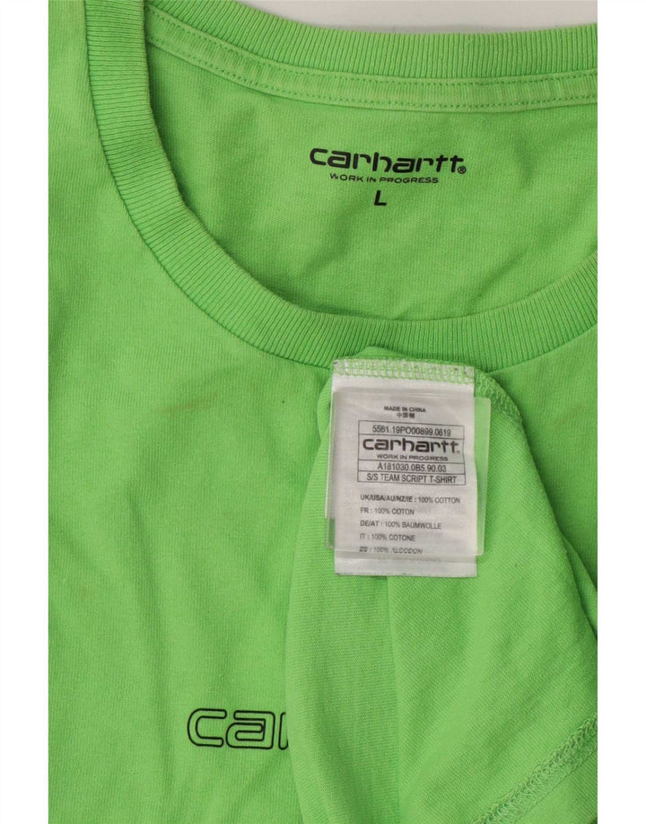 Carhartt T-Shirt Homme Haut Large Vert Coton