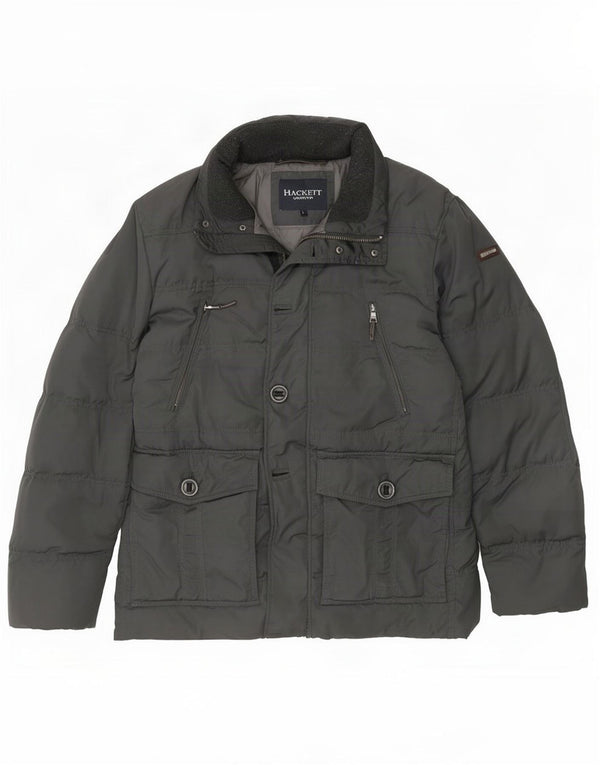 Hackett Veste matelassée pour homme UK 40 Large Gris Polyester