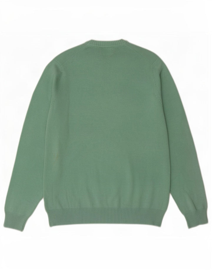 Marks & Spencer Pull Blue Harbor Col V Homme Vert Moyen Coton