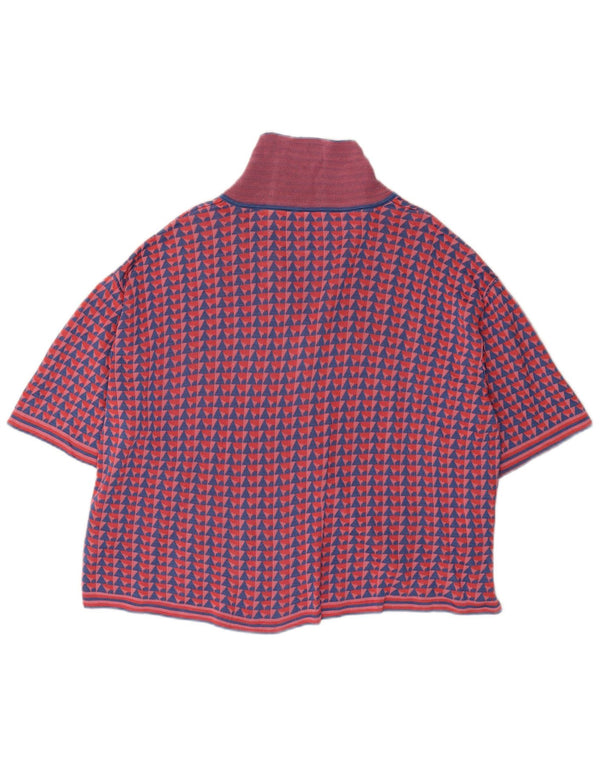 Zara Cardigan à manches courtes pour femme UK 14 Medium Multicolore