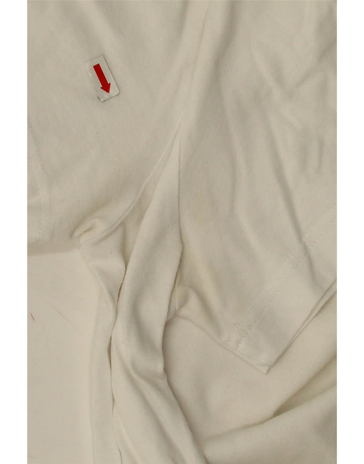Lacoste Hommes Regular Fit T-Shirt Top Taille 3 Petit Coton Blanc