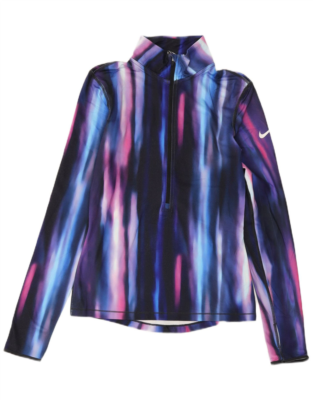 NIKE Womens Dri Fit Pullover Tracksuit Top UK 8 Small Multicoloured