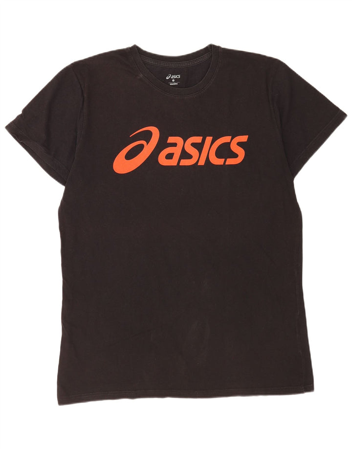 Asics T-shirt graphique pour hommes, grand, noir