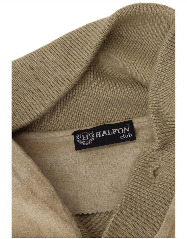 Halfon Cardigan Homme Pull Large Kaki