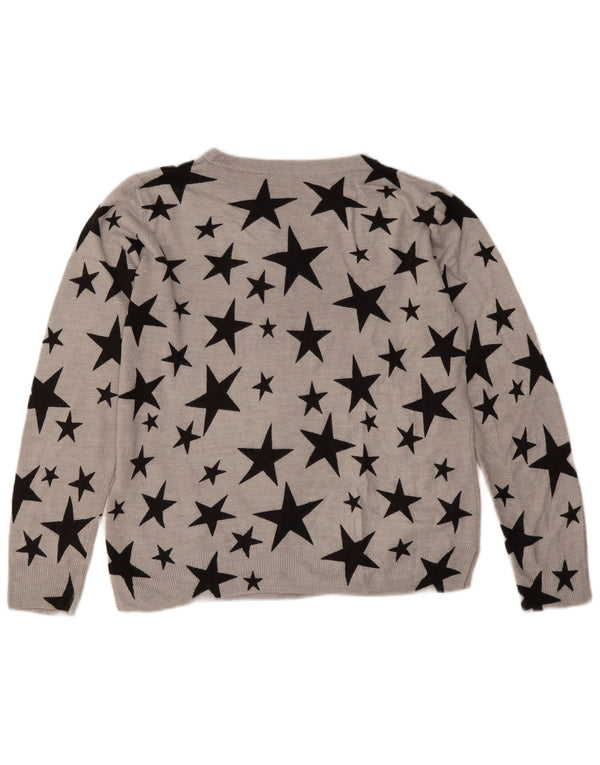 Marks & Spencer Pull col bateau pour femme UK 14 Large Gris