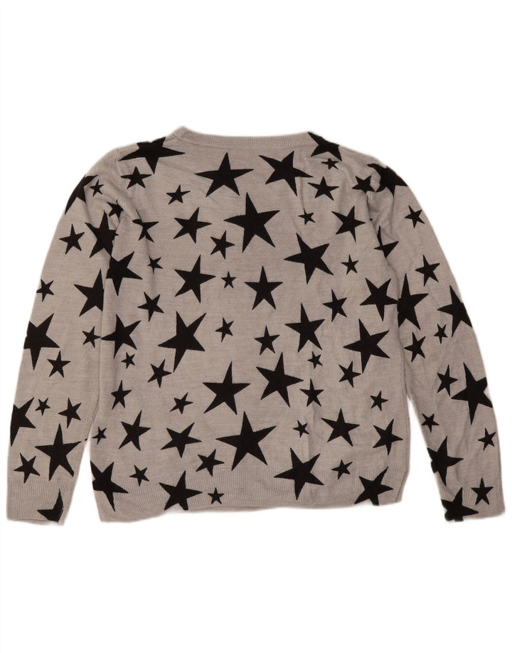Marks & Spencer Pull col bateau pour femme UK 14 Large Gris