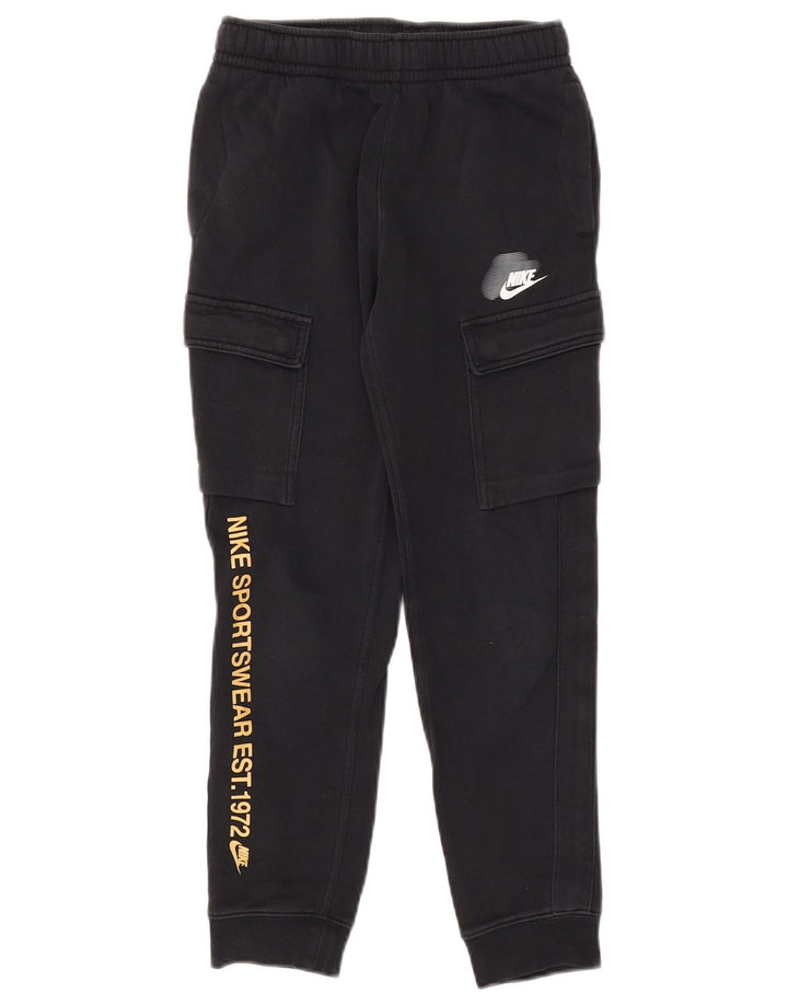 Nike Pantalon de survêtement cargo graphique pour garçon 10-11 ans Noir moyen